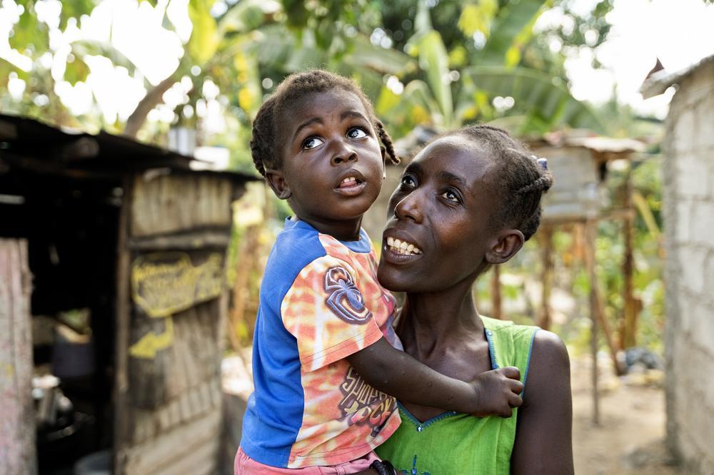 Woman and child in Haiti