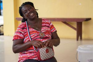 Hawa sells eateries at the TB Annex during the morning hours.
