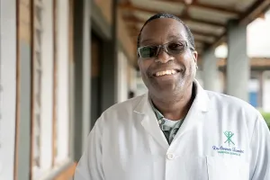PIH's Chief Medical Officer Dr. Sterman Toussaint in Malawi on July 2, 2025