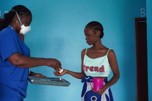 administering TB treatment at TB Annex