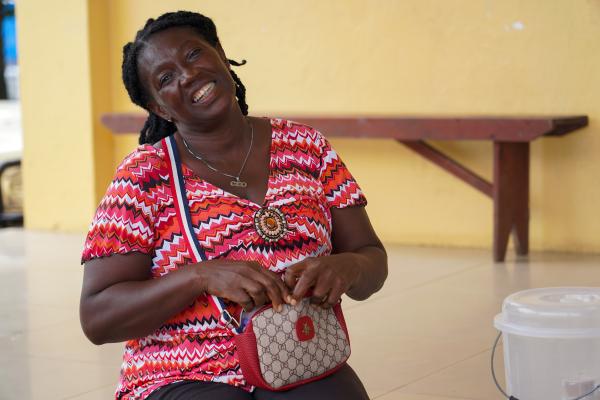 Hawa sells eateries at the TB Annex during the morning hours.