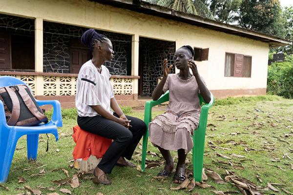 Community Health Team visiting TB patient