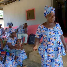 Cecelia Green shares her personal story to the Gedetarbo Women’s Group