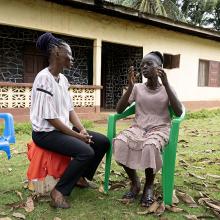 Community Health Team visiting TB patient