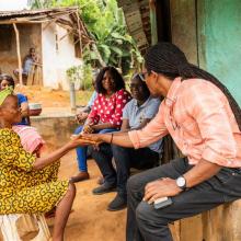 Home visit at Shelly's house in harper