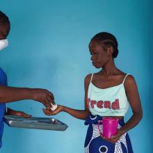 administering TB treatment at TB Annex