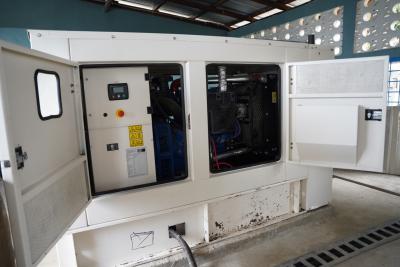 One of 100 KVA generators for back up electricity at Pleebo Health Center