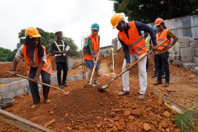 groundbreaking ceremony in Harper
